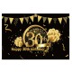 5x7FT Vinyl 30/40/50/60/70 Happy Birthday Gold Balloon Photography Backdrop Background Studio Prop