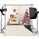 5x7FT Vinyl Christmas Tree Fireplace Stocking Photography Backdrop Background Studio Prop