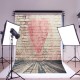 5x7FT Vinyl Love Heart Brick Wall Photography Background Backdrops Photo Studio 5x7FT Vinyl Love Heart Brick Wall Photography Background Backdrops Photo Studio