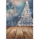 5x7FT Vinyl Photography Background Merry Christmas Tree Theme Wooden floor Backdrop for Photo Studio