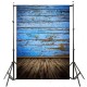 5x7ft 2.1x1.5cm Blue Wood Floor photography Backdrop Background Studio Photo Prop