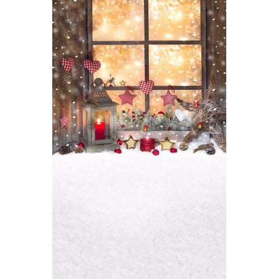 5x7ft Christmas Window Vinyl Background Backdrop Photography Photo Studio Props 5x7ft Christmas Window Vinyl Background Backdrop Photography Photo Studio Props