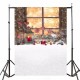 5x7ft Christmas Window Vinyl Background Backdrop Photography Photo Studio Props 5x7ft Christmas Window Vinyl Background Backdrop Photography Photo Studio Props