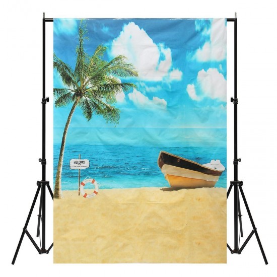 5x7ft Summer Beach Vocation Sea Photography Backdrop Studio Prop Background