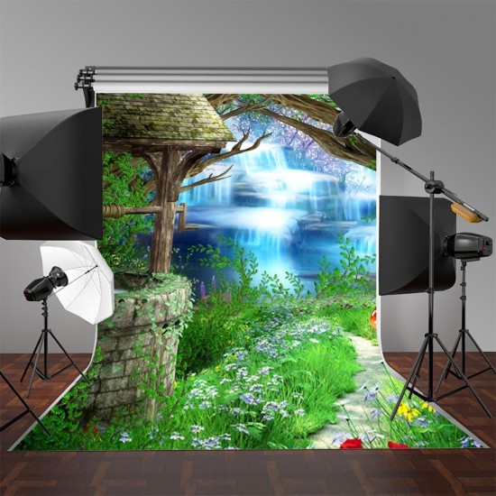5x7ft Vinyl Fairy Tale Houwse Photography Backdrop Background Studio Photo Prop