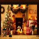 5x7ft Vinyl Warm Light Christmas Tree Fireplace Stocking Photography Background Backdrops Studio