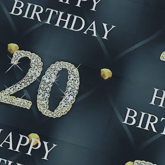 5xFT 7x5FT 20TH Happy Birthday Studio Photography Backdrops Background