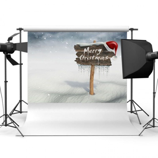 7X5FT Christmas Vinyl Backdrop Photography Prop XMAS Studio Photo Background
