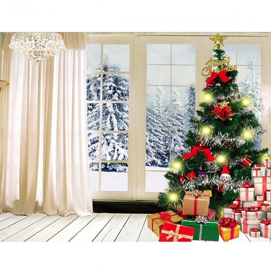 7X5FT Indoor White Christmas Theme Studio Photography Background Photographic Backdrop 7X5FT Indoor White Christmas Theme Studio Photography Background Photographic Backdrop