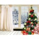 7X5FT Indoor White Christmas Theme Studio Photography Background Photographic Backdrop