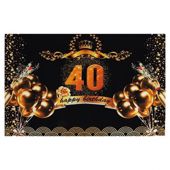 7x5FT 40/50/60/70 Birthday Party Decoration Anniversary Studio Photography Backdrops Background