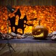 7x5FT Castle Pumpkin Lantern Halloween Theme Photography Backdrop Studio Prop Background