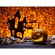 7x5FT Castle Pumpkin Lantern Halloween Theme Photography Backdrop Studio Prop Background 7x5FT Castle Pumpkin Lantern Halloween Theme Photography Backdrop Studio Prop Background
