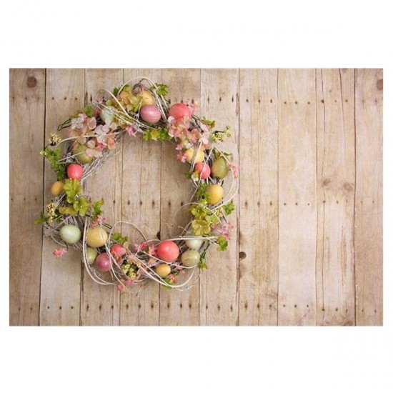 7x5FT Easter Egg Wood Board Photography Backdrop Studio Prop Background 7x5FT Easter Egg Wood Board Photography Backdrop Studio Prop Background