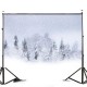 7x5FT Snow Covered Forest Photography Background Studio Backdrop 2.1x1.5m