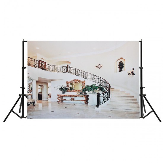 7x5FT Stairs Luxury Building Photography Backdrop Studio Prop Background