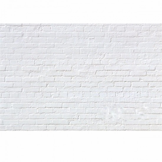 7x5FT Vinyl White Brick Wall Photography Background Backdrop Studio Photo Props