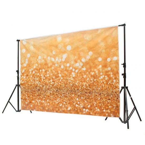 7x5ft 2.1x1.5m Vinyl Golden Glitter Sequin Theme Photography Backdrop Photo Studio Background