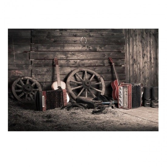 7x5ft Vintage Grunge Farm Room Thin Vinyl Photography Backdrop Background Studio Photo Prop