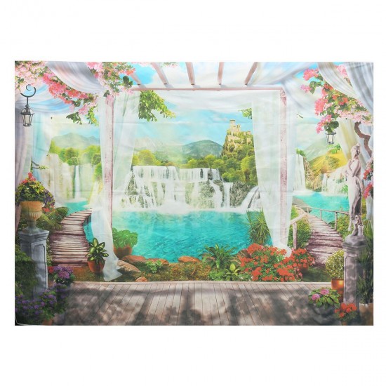 7x5ft Vinyl Curtain Scenic Window Lake Studio Props Photography Backdrops Background 7x5ft Vinyl Curtain Scenic Window Lake Studio Props Photography Backdrops Background