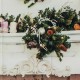 7x5ft White Fireplace Christmas Tree Photography Backdrop Studio Prop Background
