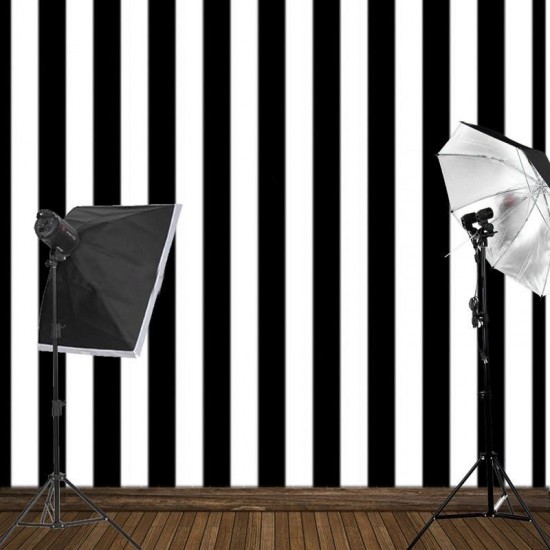 8x8FT Black White Stripes Wall Photography Studio Vinyl Background Backdrop 8x8FT Black White Stripes Wall Photography Studio Vinyl Background Backdrop