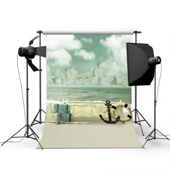 90x150cm Clouds Background Props Screen for Photo Fishing Studio Photography Steamboat Anchor Backdrop