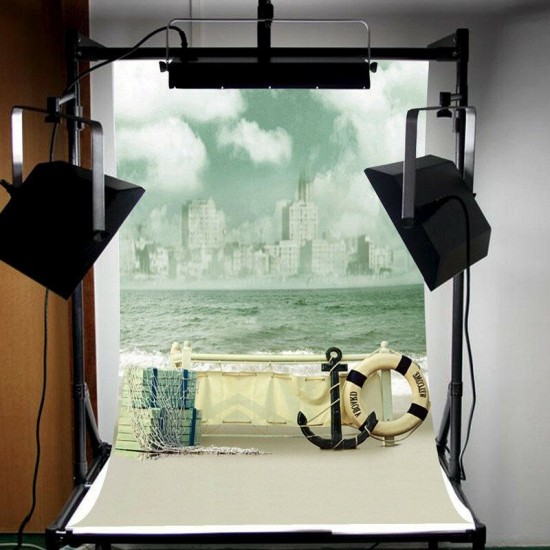 90x150cm Clouds Background Props Screen for Photo Fishing Studio Photography Steamboat Anchor Backdrop