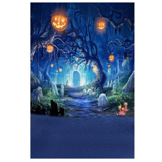 9x6ft 7x5ft 5x3ft F64171 Halloween Pumpkin Lantern Party Theme Photography Background Cloth Studio Photo Backdrop