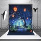9x6ft 7x5ft 5x3ft F64171 Halloween Pumpkin Lantern Party Theme Photography Background Cloth Studio Photo Backdrop