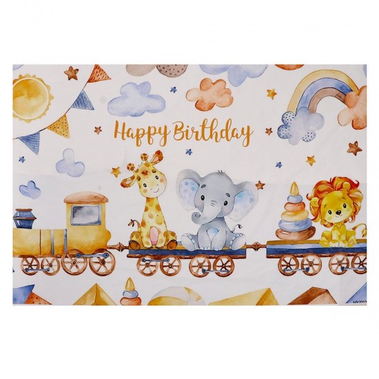 Animal Children Birthday Photo Wall Hanging Cloth Photography Background Cloth Photo Studio Props Backdrops