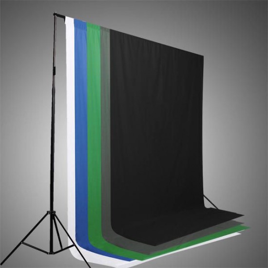 Black White Blue Green Chromakey Backdrop 6x9 Muslin Video Background Black White Blue Green Chromakey Backdrop 6x9 Muslin Video Background
