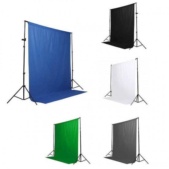 Black White Blue Green Chromakey Backdrop 6x9 Muslin Video Background