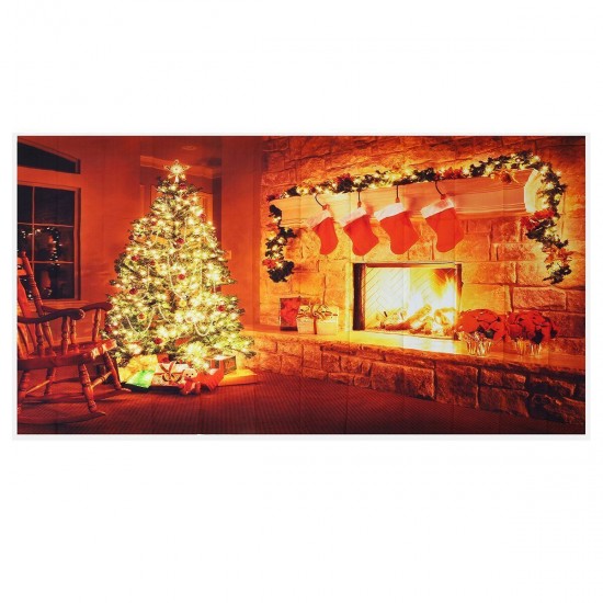 Christmas Party Photography Background Hanging Cloth Children Photo Studio Backdrop Decoration