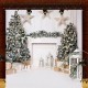 Christmas Photography Backdrops White Fireplace Wood Floor Background Cloth Photo Studio Background Christmas Tree Christmas Photography Backdrops White Fireplace Wood Floor Background Cloth Photo Studio Background Christmas Tree