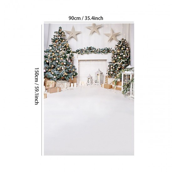Christmas Photography Backdrops White Fireplace Wood Floor Background Cloth Photo Studio Background Christmas Tree Christmas Photography Backdrops White Fireplace Wood Floor Background Cloth Photo Studio Background Christmas Tree