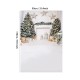 Christmas Photography Backdrops White Fireplace Wood Floor Background Cloth Photo Studio Background Christmas Tree