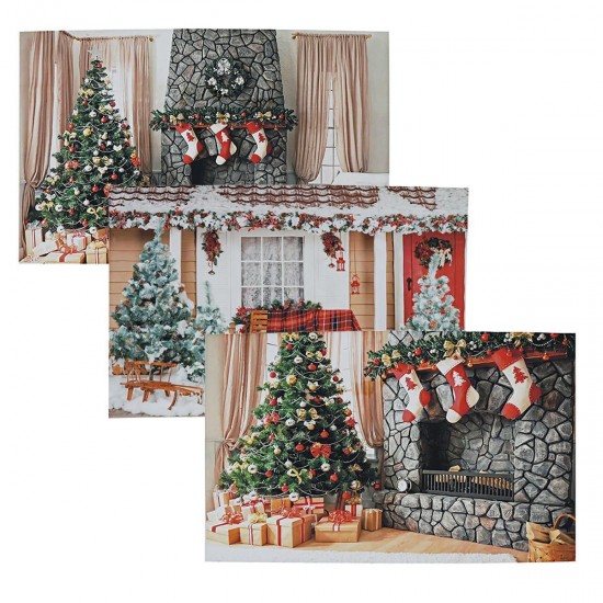 Christmas Theme Pictorial Cloth Customized Photography Backdrop Background