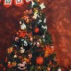 Christmas Tree Photography Background Vinyl Cloth Studio Background Cloth Home Party Decoration Props