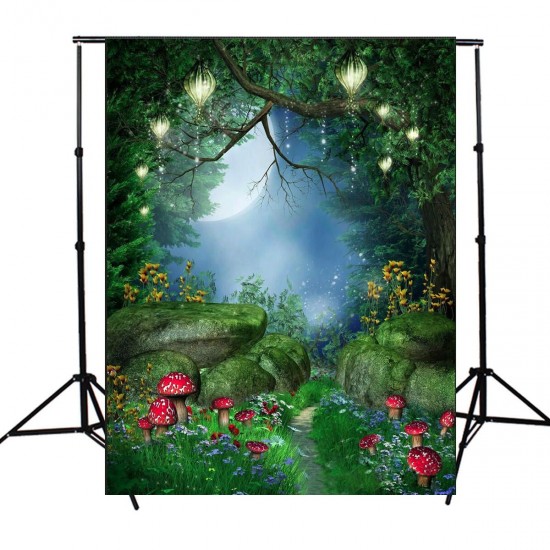 Fairy Tale World Green Forest Photography Background Cloth Backdrop Photo Props