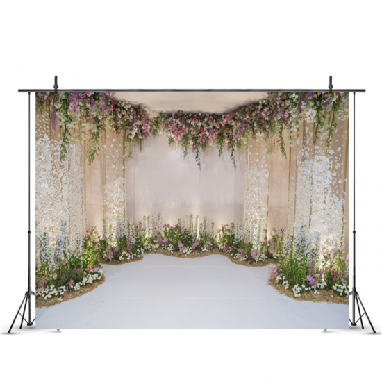 Flowers Wall Scene Wedding Photography Background Studio Props Backdrops 1.5x2.1m/2.1x2.1m/2.7x2.7/0.9x1.5m