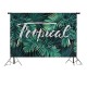Forest Backdrop Green Tropical Leaves Vinyl Backdrops Palm Trees and Monstera Photography Background for Interior Room Wallpaper Summer Camp Photo Studio Props