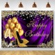 Glitter Adult Birthday Party Background Photography Cloth Balloon High Heels Diamond Background Photo Glitter Adult Birthday Party Background Photography Cloth Balloon High Heels Diamond Background Photo