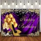 Glitter Adult Birthday Party Background Photography Cloth Balloon High Heels Diamond Background Photo