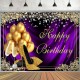 Glitter Adult Birthday Party Background Photography Cloth Balloon High Heels Diamond Background Photo Glitter Adult Birthday Party Background Photography Cloth Balloon High Heels Diamond Background Photo