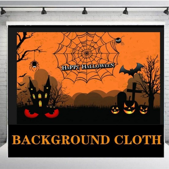 Halloween Theme Photography Backdrop Wood Wall Snowflake Sock Glitter Background Cloth Photography Backdrops Photo Props
