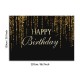 Happy Birthday Photography Backdrops Glitter Sequin Spots Background Cloth for Party Photograph Backdrop