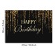 Happy Birthday Photography Backdrops Glitter Sequin Spots Background Cloth for Party Photograph Backdrop