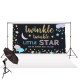 Little Star Backdrop Baby Shower Photography Background Party Banner Backdrops 150x100cm 220x150cm 250x180Cm