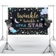 Little Star Backdrop Baby Shower Photography Background Party Banner Backdrops 150x100cm 220x150cm 250x180Cm